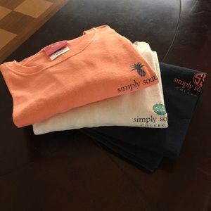 Lot of 3 Simply Southern Women’s T-Shirts